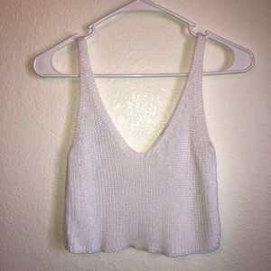 Knit crop top
